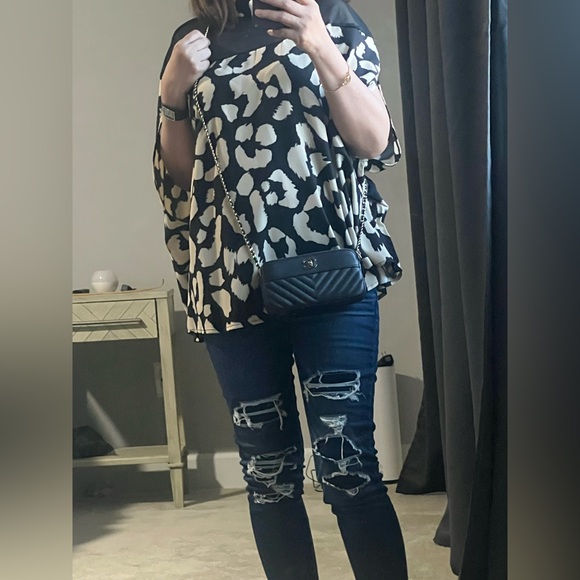 CHANEL MADMOISELLE VINTAGE CHEVRON DOUBLE ZIP PHONE HOLDER/CROSSBODY BAG - Picture 14 of 14